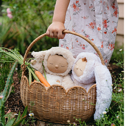 Плетеная корзинка Цветок Natural от бренда Olli Ella