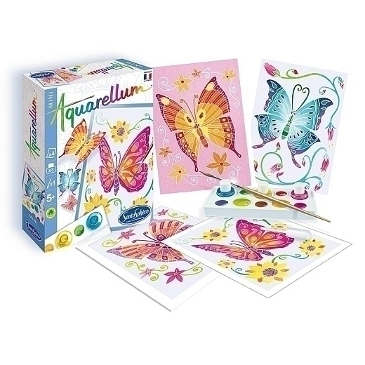 Акварельная раскраска «Бабочки», мини от бренда SentoSphere