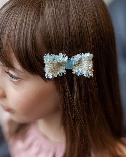 Бантик заколка COCO PALE BLUE от бренда Skazkalovers