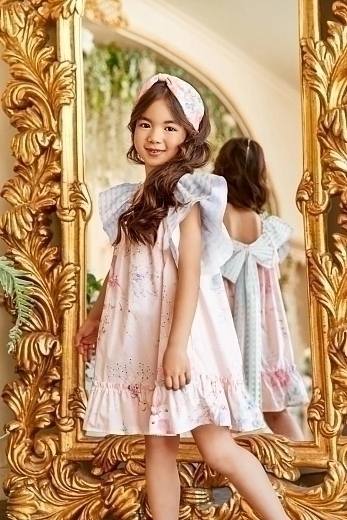 Платье с принтом цветов розового цвета от бренда Eirene