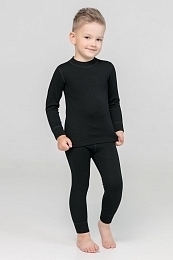 Лонгслив и штаны черного цвета от бренда Wool&cotton