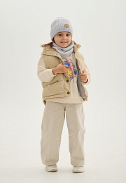 Шапка Knot merino fleece pearl grey от бренда Peppihat