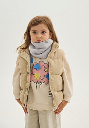 Снуд Crot merino fleece mist grey от бренда Peppihat