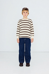 Лонгслив RETRO STRIPES Cacao от бренда Tinycottons