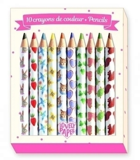 Набор цветных карандашей, 10 шт. от бренда Djeco