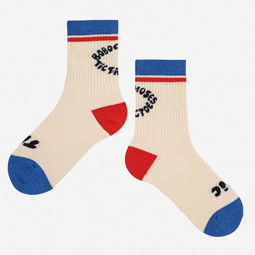 Носки Tic Tac Toe color block от бренда Bobo Choses