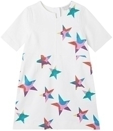 Платье с принтом разноцветных звезд от бренда Stella McCartney kids
