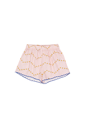 Шорты нежно-розовые с узором из звезд от бренда Tinycottons