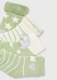 Носки махровые светло-зеленые 4 пары от бренда Mayoral