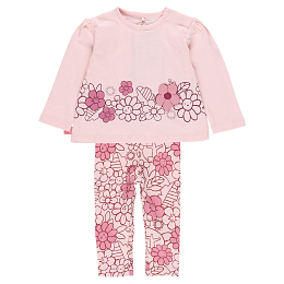 Лонгслив и леггины Pink flowers от бренда Boboli