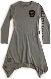 Платье удлиненное серого цвета от бренда NuNuNu