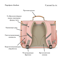 Портфель Block Antic Rose Medium от бренда Caramel et Cie