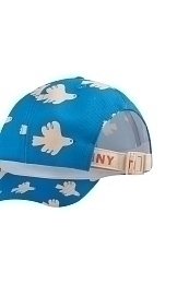 Бейсболка голубая с птичками от бренда Tinycottons