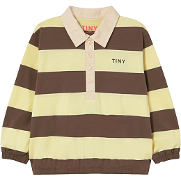 Поло STRIPES Yellow-Brown от бренда Tinycottons