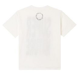 Футболка Super Nature от бренда Stella McCartney kids Молочный