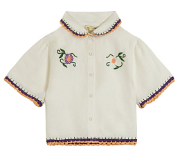 Блузка c вышитыми цветами от бренда Stella McCartney kids
