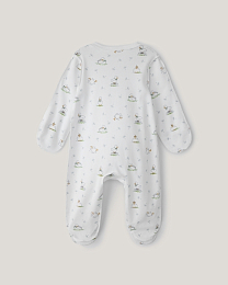 Набор комбинезонов розового и белого цвета с принтом от бренда Anna Leon