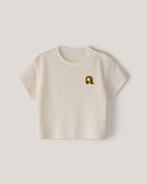 Комплект футболка и ползунки в молочном цвете от бренда Anna Leon