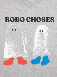 Лонгслив grey Booty Ghosts от бренда Bobo Choses