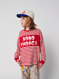 Лонгслив Red stripes от бренда Bobo Choses