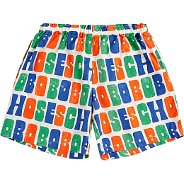 Шорты Multicolor Letters от бренда Bobo Choses