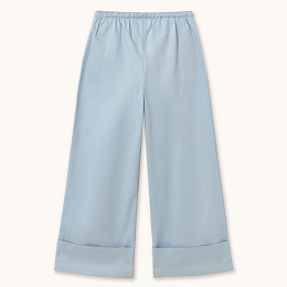 Штаны с подворотом голубого цвета от бренда Tinycottons