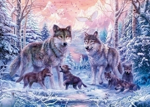 Пазл «Северные волки», 1000 эл. от бренда Ravensburger