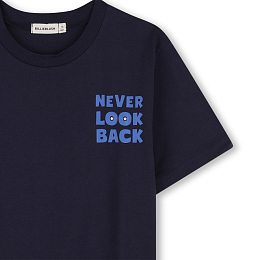 Футболка Never Look Back от бренда Billieblush Темно-синий