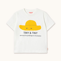 Футболка YELLOW HAT от бренда Tinycottons Белый