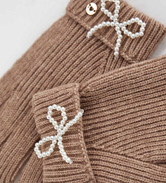 Перчатки с бантами из жемчужин от бренда Original Marines