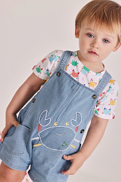 Футболка и комбинезон с крабами от бренда Boboli