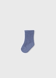 Носки вязаные с бантиками синие от бренда Mayoral