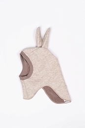 Шапка-шлем Bunny бежевый от бренда Peppihat