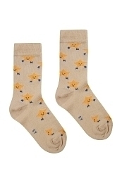 Носки с желтыми звездами от бренда Tinycottons