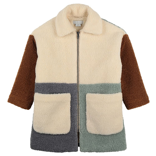 Пальто Teddy Patchwork от бренда Stella McCartney kids