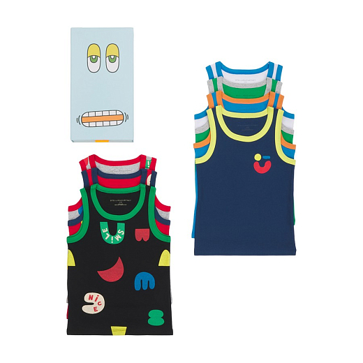 Комплект маек Smile Shape 7 шт от бренда Stella McCartney kids