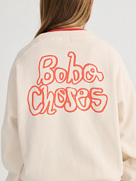 Свитшот  с надписью на спине от бренда Bobo Choses