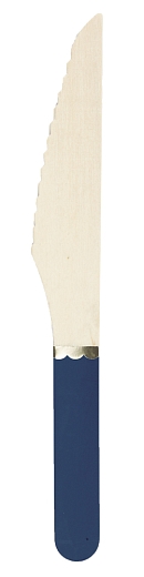 Ножи деревянные Морской синий с золотом 8 шт от бренда Tim & Puce Factory