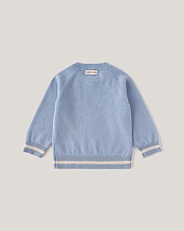 Джемпер и джоггеры голубого цвета с принтом лошадки от бренда Anna Leon