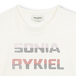 Футболка-кроп Logo от бренда SONIA RYKIEL Белый