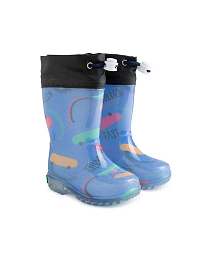 Сапоги голубые со скейтами от бренда Tuc Tuc