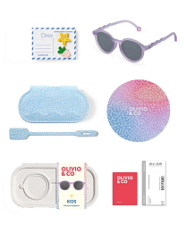 Очки Kids Round Purple Coral от бренда Olivio and Co