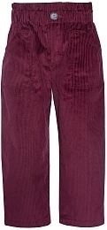 Вельветовые штаны бордового цвета от бренда Paade mode