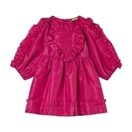 Платье с оборками и аппликацией от бренда Stella McCartney kids
