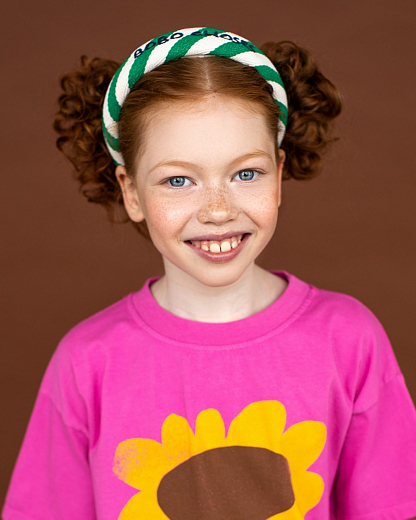 Ободок Stripes Green от бренда Bobo Choses