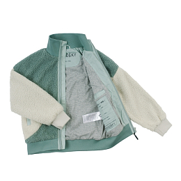 Бомбер JUNGLE CAT Iceberg green White gap grey от бренда Gosoaky