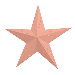 Декоративная звезда 60 см пастельный персиковый от бренда Tim & Puce Factory