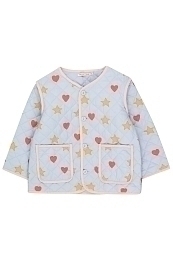 Куртка с сердечками и звездами от бренда Tinycottons