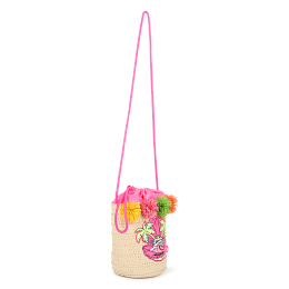 Сумка плетеная NEON PINK от бренда Billieblush