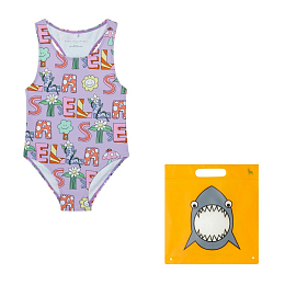 Купальник Woodland Lettering от бренда Stella McCartney kids
